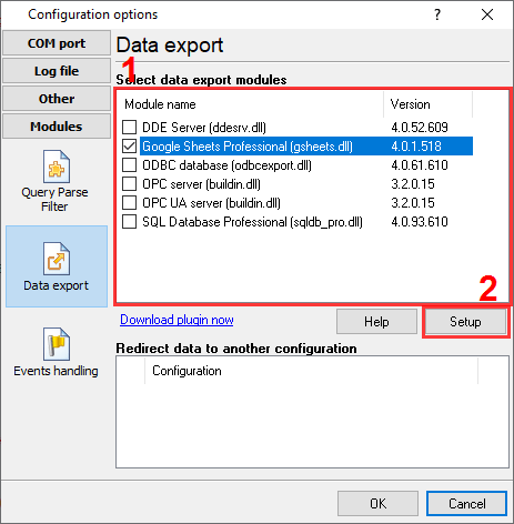 How to select the Google Sheets Professional plugin