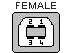 USB2, Type B, Female, Drawing