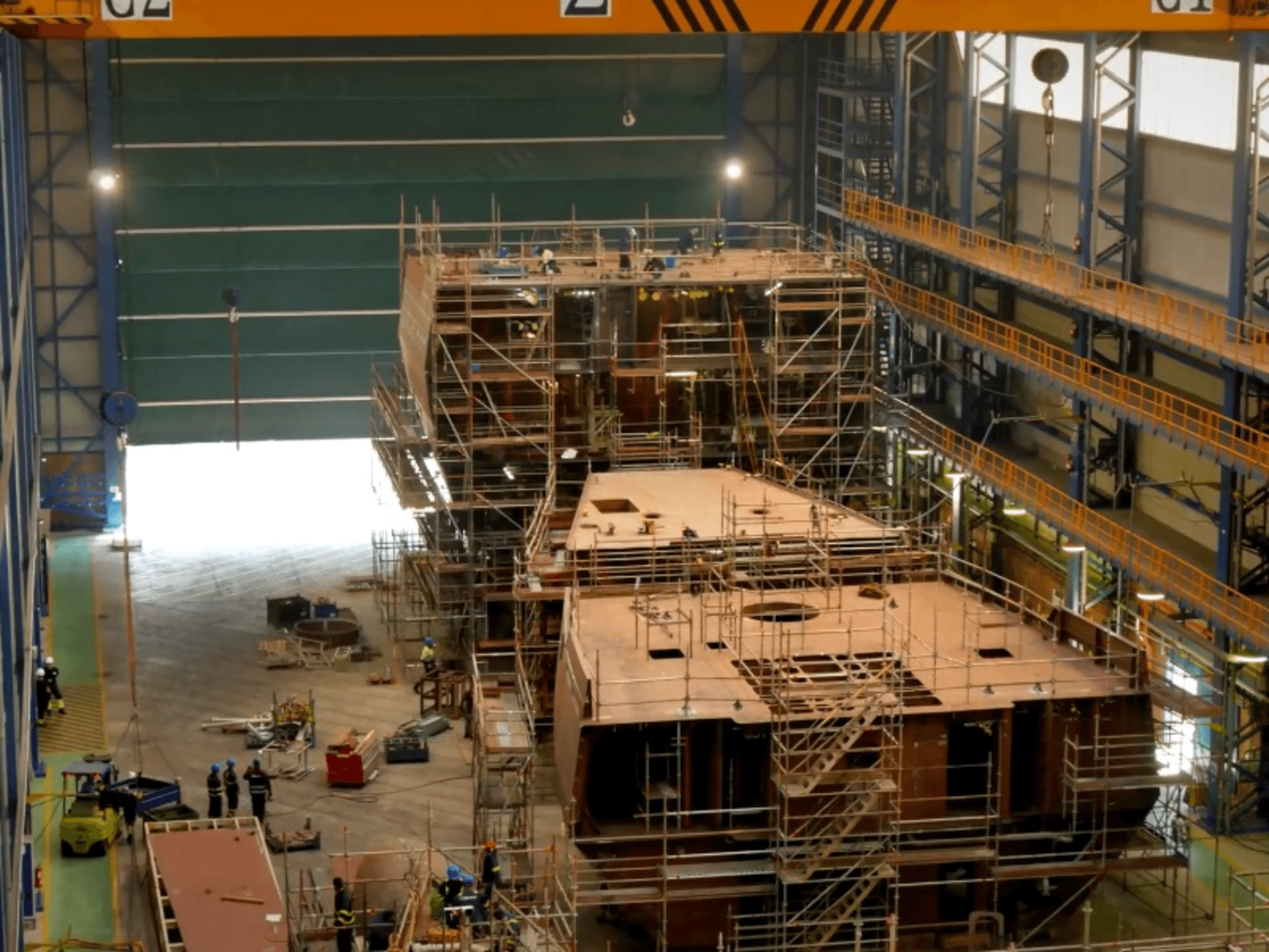 Shipyard open-plan workshop